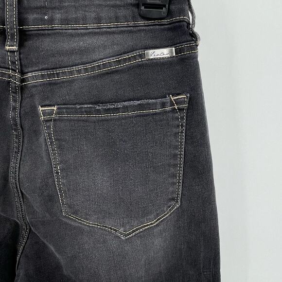 KanCan Sz 26 Muted Black Denim Joggers Jeans Pants High Rise Stretch Maurices - Picture 5 of 8